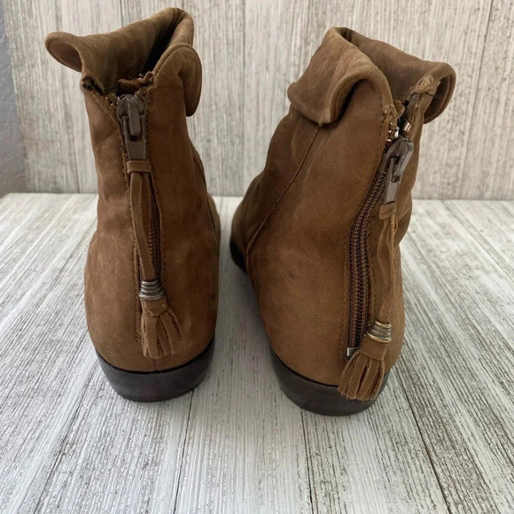 Buskens suede ankle boots Size 8 color mocha brown - Picture 2 of 13